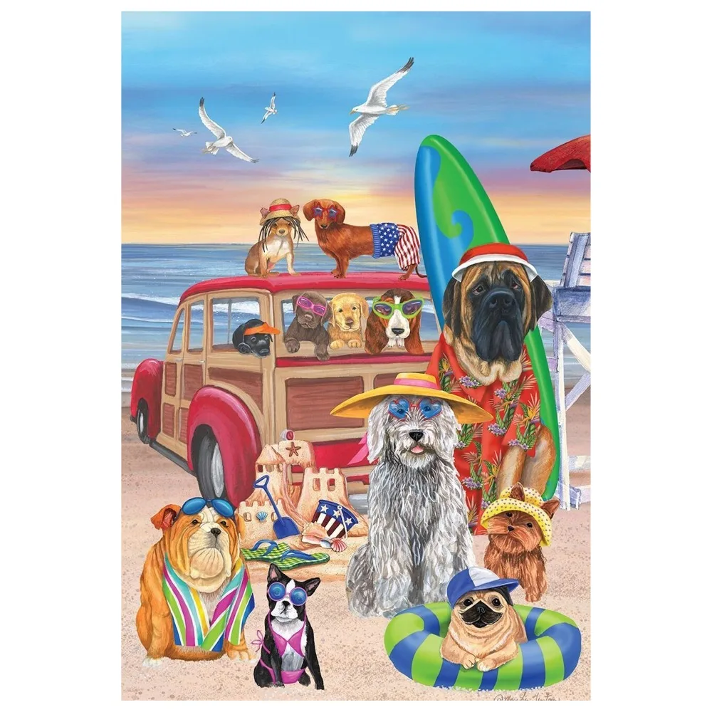 

Drop shipping custom 100% polyester double sided printing 12" x 18" Hello Summer Garden Flag