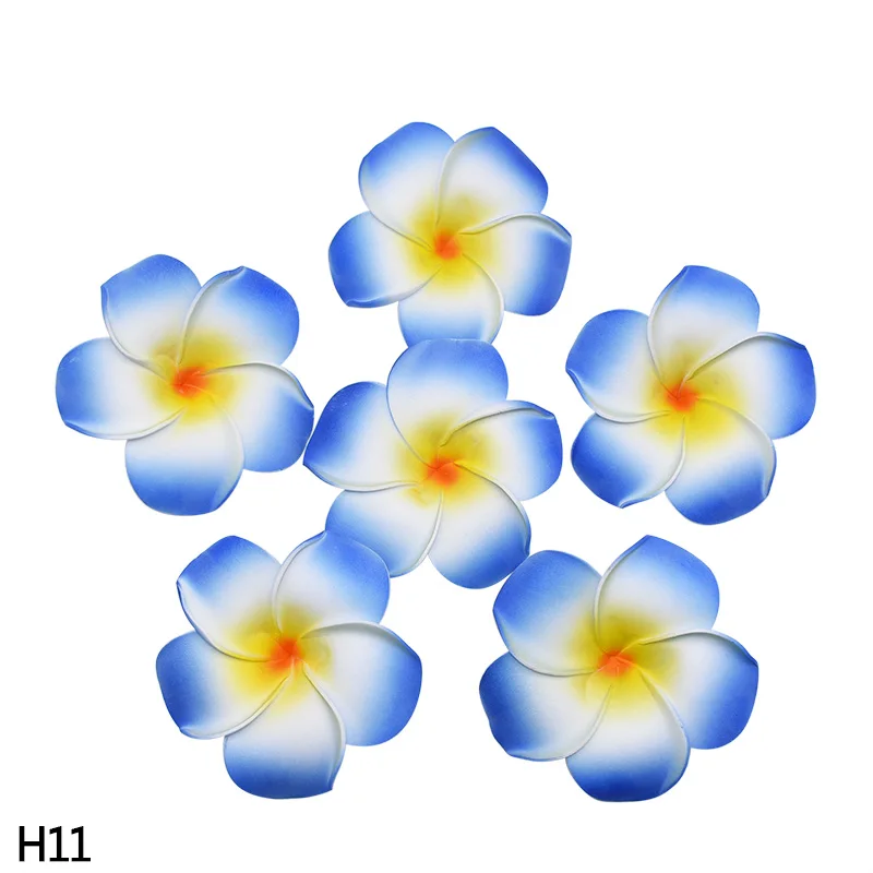 10 шт. 5/6/7/8/9 см Плюмерия мыло ФРАНЖИПАНИ цветок искусственного шелка поддельное Яйцо цветок для Свадебная вечеринка дома украшения для самодельного изготовления - Цвет: H11