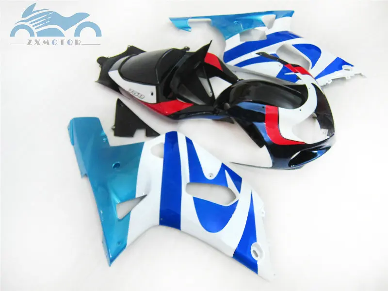 Наборы обтекателей для SUZUKI GSXR600 GSXR750 2001 2002 2003 комплект мотоциклов GSXR 600 750 01 03 синий
