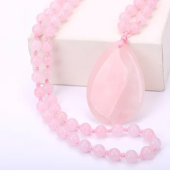 

Original Charms Natural Agate Big Pendant Reiki Pendulum Amulet Pink Healing Crystal Pendant Meditation Pendulum For Men Women