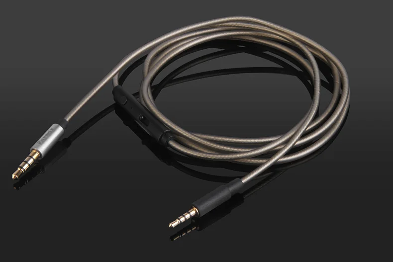 

Replacement Silver Audio Cable With Remote Mic For Creativ Aurvana Live!2 headphones