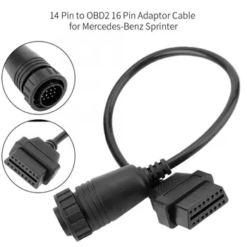 

Car Repair Tool 14 Pin to OBD2 16 Pin Adaptor Cable for Mercedes-Benz Sprinter brake fluid tester
