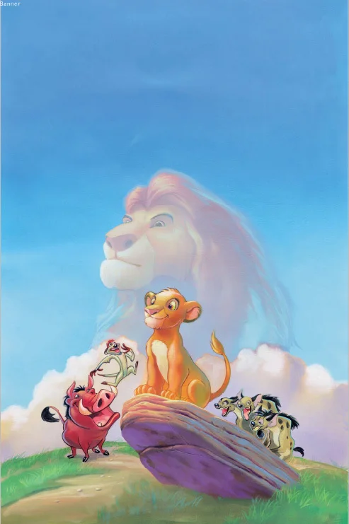 5x7FT голубое небо лев Король Simba Nala Pumbaa Тимон скалы для малышей Дети