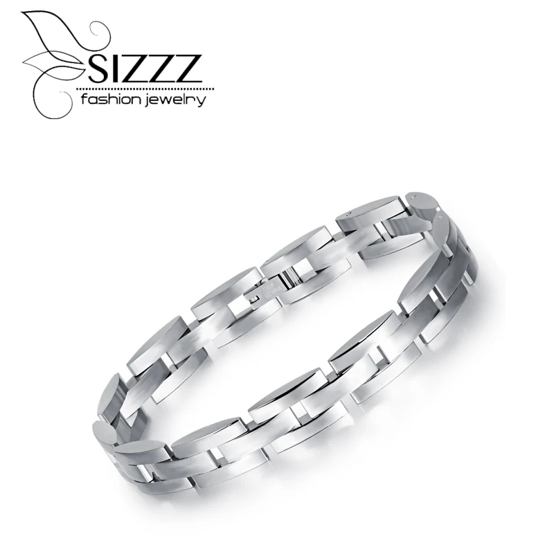 

SIZZZ 21.5cm long 10mm wide men's Bracelet&Bangles accessories fashion jewelry can be adjusted Bracelet&Bangles for men