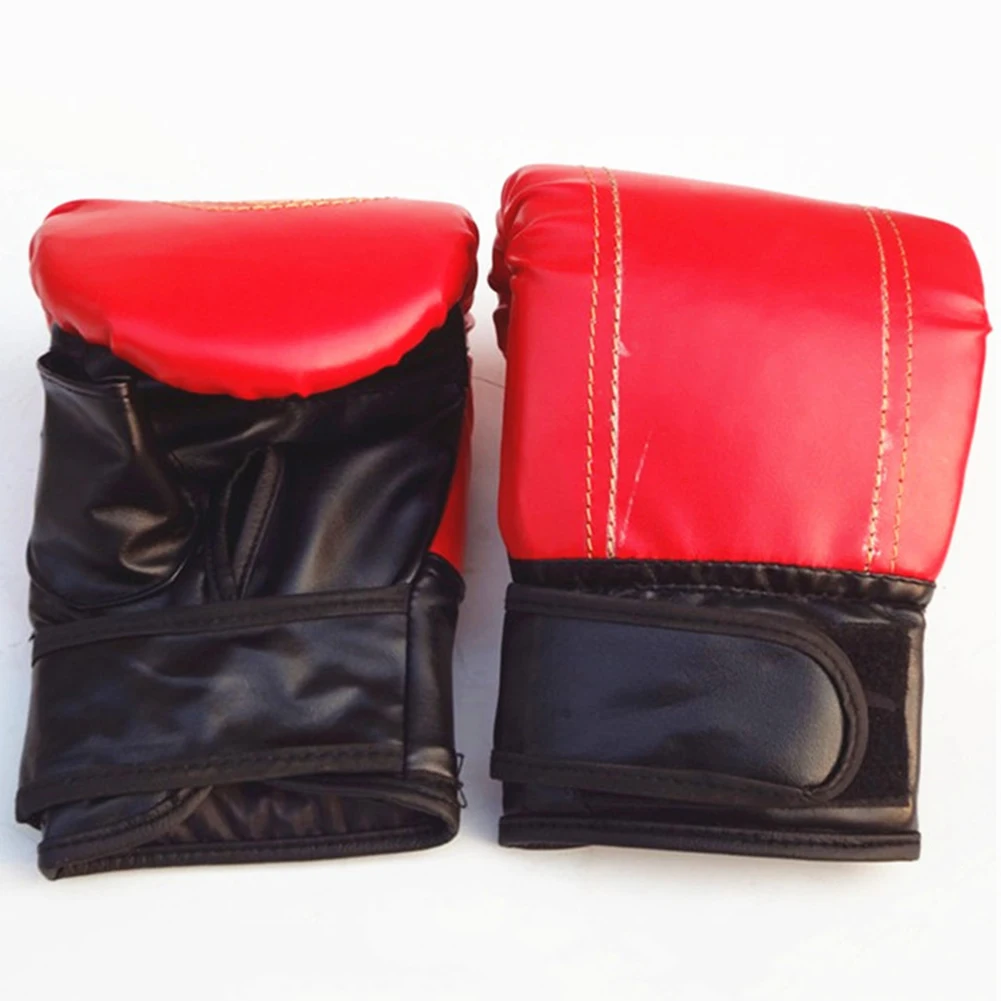MMA Boxing Muay Thai Sandbag Fight Combat Training Fist Gloves Faux Leather Sanw 