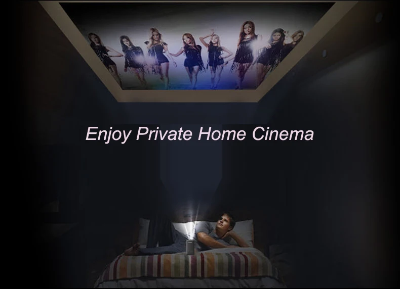 Aodin M6S mini portable 1080P DLP Projector 1GB/RAM 32G/ROM Android4.4 bluetooth4.0 wifi HDMI in