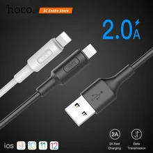 HOCO для Lightning iPhone кабель зарядное устройство Xs Max XR USB кабель 2A Быстрая зарядка для iPhone 8 Plus 7 5 для iPhone кабель