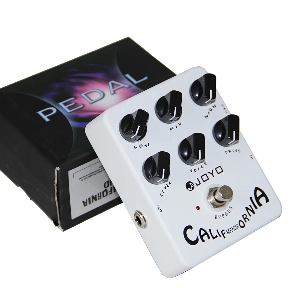 JOYO JF-15 California звуковая педаль эффектов для электрогитары True Bypass с золотым разъемом педали гитары и ручкой Mooer