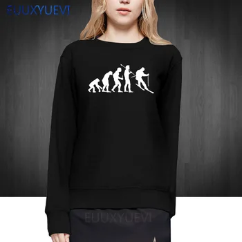 

2018 New Evolution of Skiings women hoodies Funny Cool winter autumn pullover Cotton Sweatshirts top quality sweatshirt euu-010