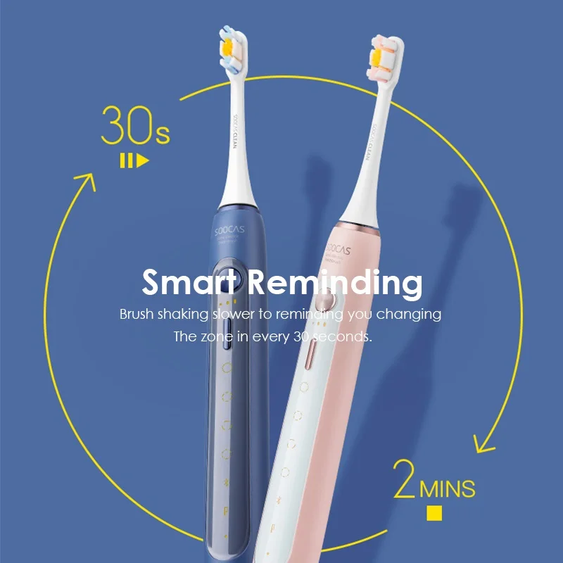 Xiaomi Mijia sonic зубная щетка SOOCAS X5 электрическая зубная щетка SOOCARE обновленная Водонепроницаемая ультра звуковая Автоматическая перезаряжаемая щетка