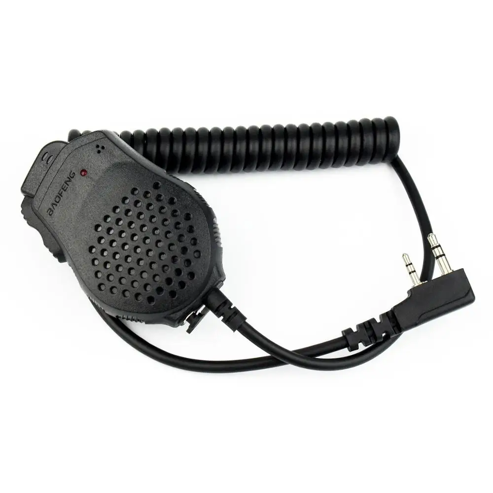 2 контактный Динамик PTT микрофон Микрофон для KENWOOD BAOFENG POFUNG 'd xun радио PUXING|ptt speaker|ptt