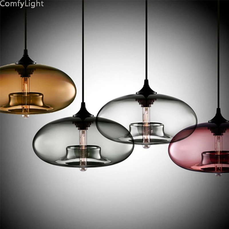Vintage Pendant Lights Retro Glass Hanging lamp Russia Loft Luminaire Modern Kitchen Dining Bedroom Lamp E27 Lampholder | Освещение