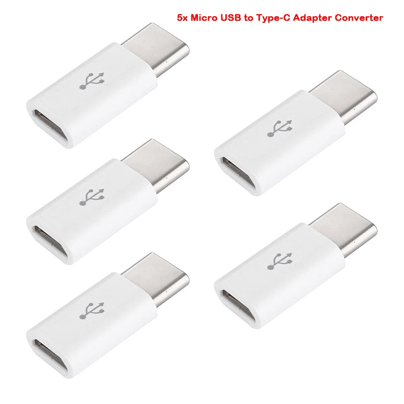 

5pcs Universal USB 3.1 Type-C Male Connector To Micro USB Female Female Converter USB-C Data Adapter Type C Device for Macbook