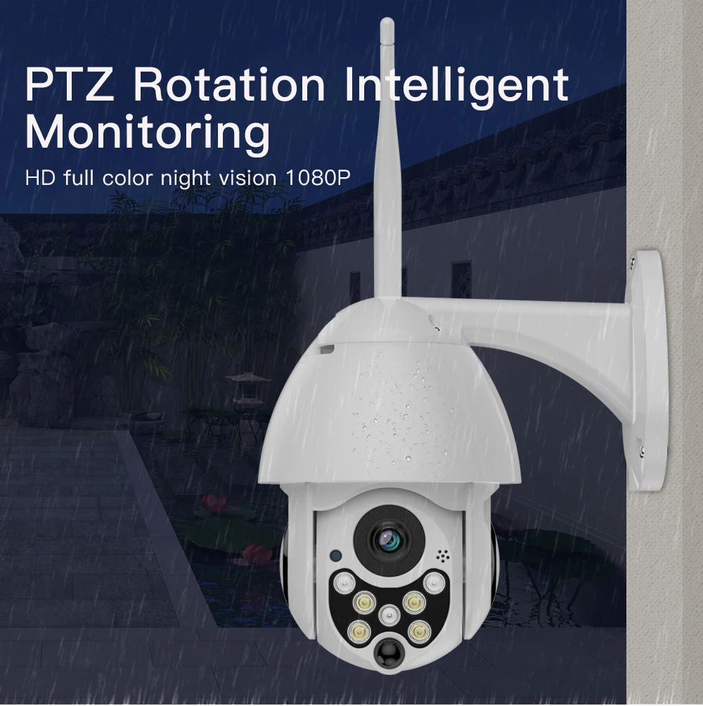 1080 P PTZ IP камера Открытый водостойкий скорость купол Беспроводной видеокамера с Wi-Fi телеметрией 5X зум ИК сети CCTV CAM с ONVIF