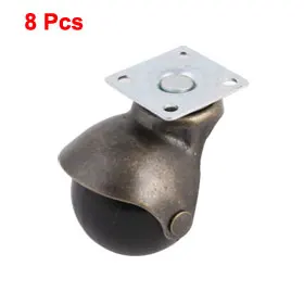 

uxcell 8pcs Swivel Plate Hooded Ball Casters,30Kg 66Lbs Load Capacity for small machinery, 2 Inch Wheel, trolleys,etc. Hot Sale