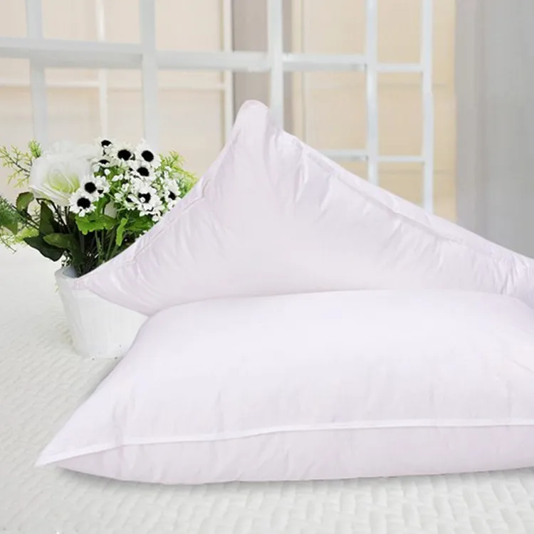 white goose feather pillow standard size 20*30 inches filled 39 oz
