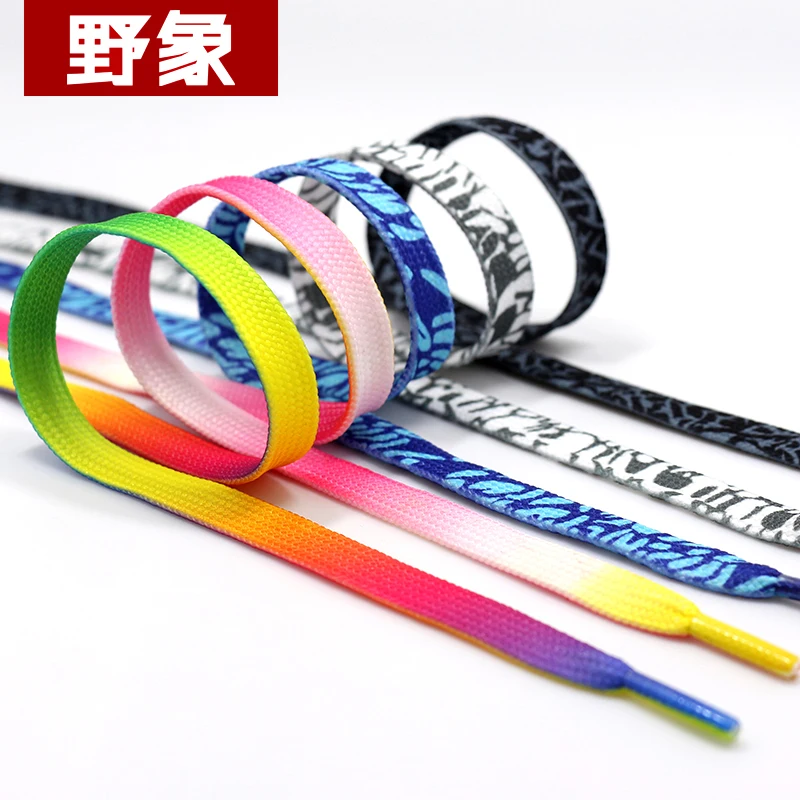 colored flat shoelaces
