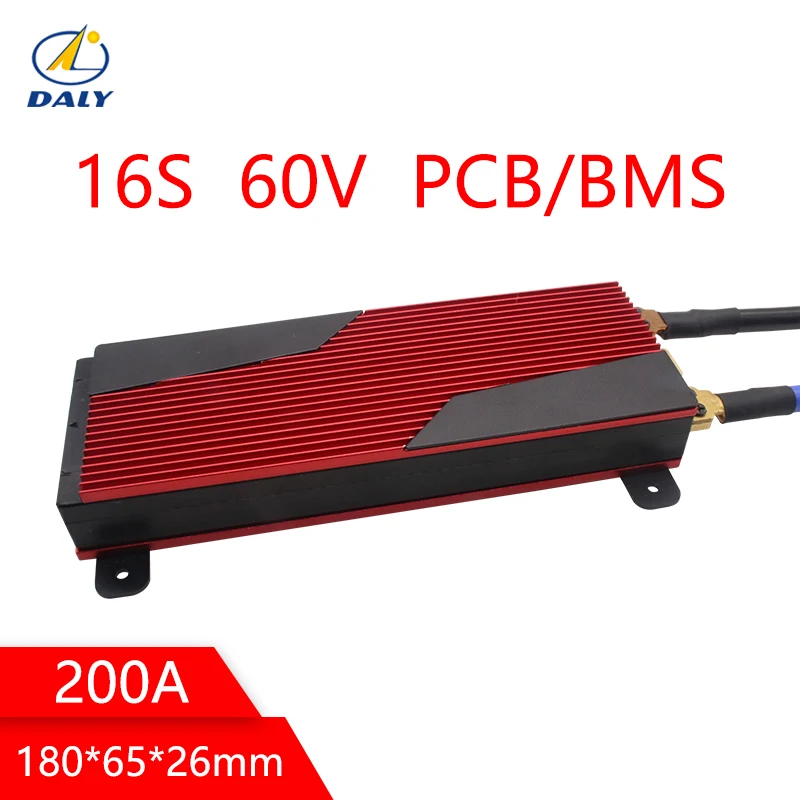 

Daly 60V li-ion BMS 16S 200A Protection Board PCM With Balance For Electric Car EBike Scooter Solar for lithium battery