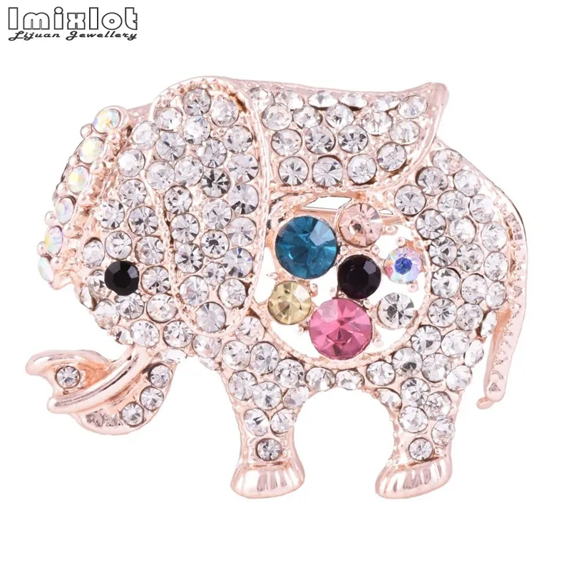 Elephant Brooch Pins Brooch Crystal Decoration Jewelry Party Brooches