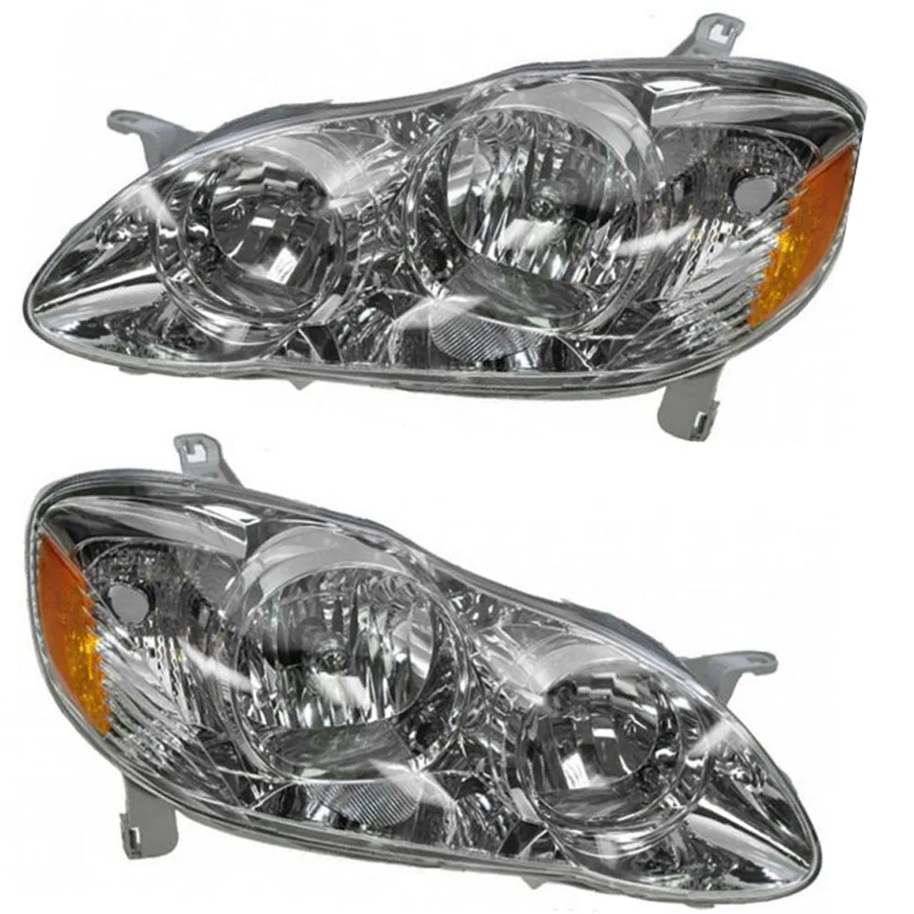 

2 pieces Head Lights Head Lamp headlight for Toyota Corolla CE LE Sedan