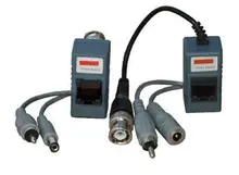 Power Video Balun UTP Network Transceiver twisted-pair Balun BNC for CCTV Camera