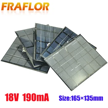 

3.5W 6V 5pcs/lot 165*135*3mm Mini Solar Charger Solar Cell Polycrystalline Solar Panel Charger DIY Study Cell Charger Wholesale