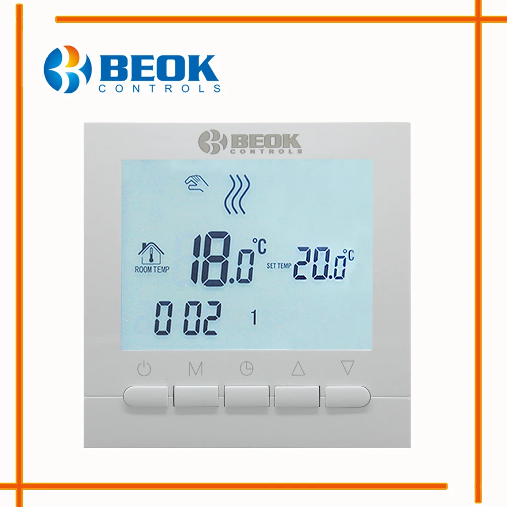Günstig BOT 313W Verdrahtete Digitaler Raum Thermostat für Gas Kessel Heizung Thermostat 3A Weiß Hintergrundbeleuchtung Programmierbare Kessel Temperaturregler