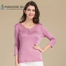 Женские рубашки Шелковый вязаный женский круглый вырез длинный рукав жилет размер L XL XXL