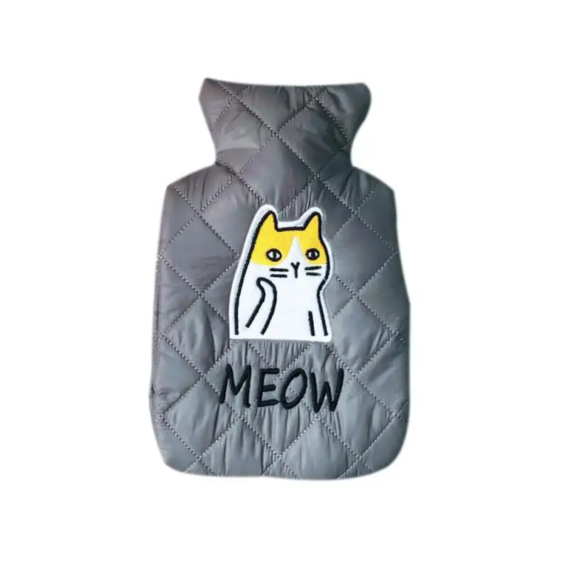 

1Pc Portable Water Hot Water Bottle Cute Cartoon Warm Handbags Flush Small Warm Velvet Warm Water Bag #20