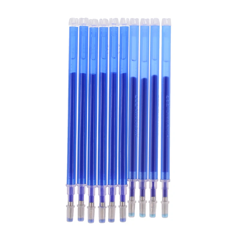 10pcs Coarse Rod High Temperature Disappearance Refill Leather Garment Dash Cutting Marker Pen School Office Stationery 