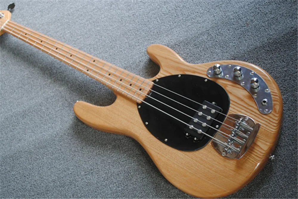 

Free delivery, factory custom shop latest 4-string natural bass guitar