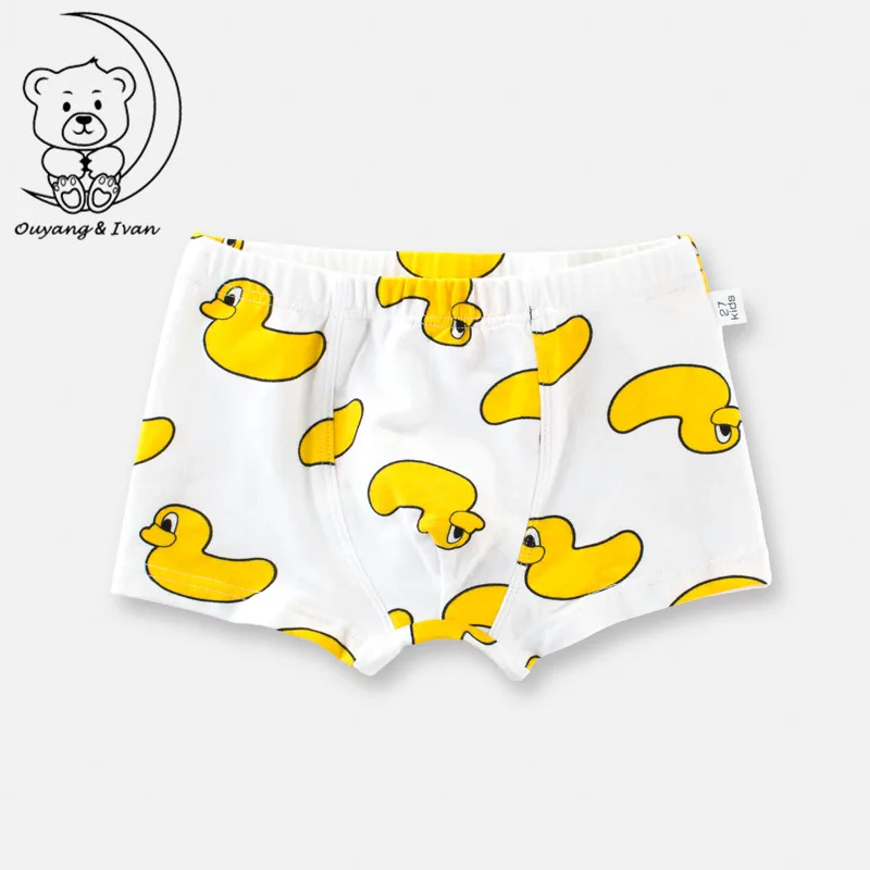 Boys Boxer 3Pcs/lot Baby Underwear Kids Panties Cartoon Rubber Duck Car Child Underpant Cotton For Children Brief Short Pants089