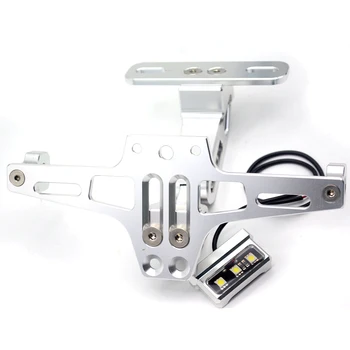 

Motorbike Adjustable Angle Aluminum License Number Plate Holder Bracket Universal for Yamaha Fjr1300 03 Xjr 1300 1999 - 2003 Xj