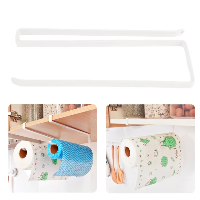 Best Price Kitchen Paper Holder Hanging Tissue Towel Rack Paper Holder Kitchen Cabinet Storage Rack Paper Shelf Hanging Holder