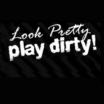 

(100 pieces /lot) Wholesale Look Pretty Play dirty vinyl car sticker decals car-styling car accessories