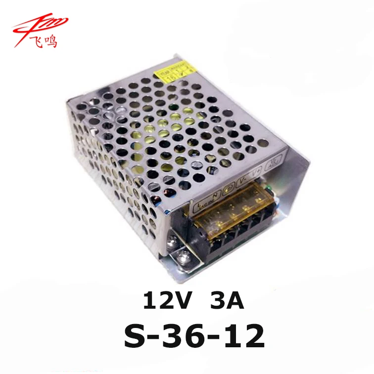 

12V3A small volume switching power supply LED light strip power supply monitoring equipment power supply small volume S-36-12