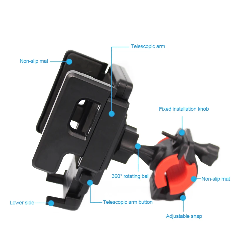  Anti-Slip Fahrrad Telefon Halter Einstellbar Fahrrad Lenker Montieren GPS Navigation Racks Halterun