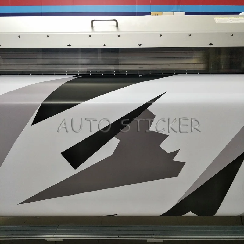 Black white gray Big Camo Vinyl Car Wraps 2