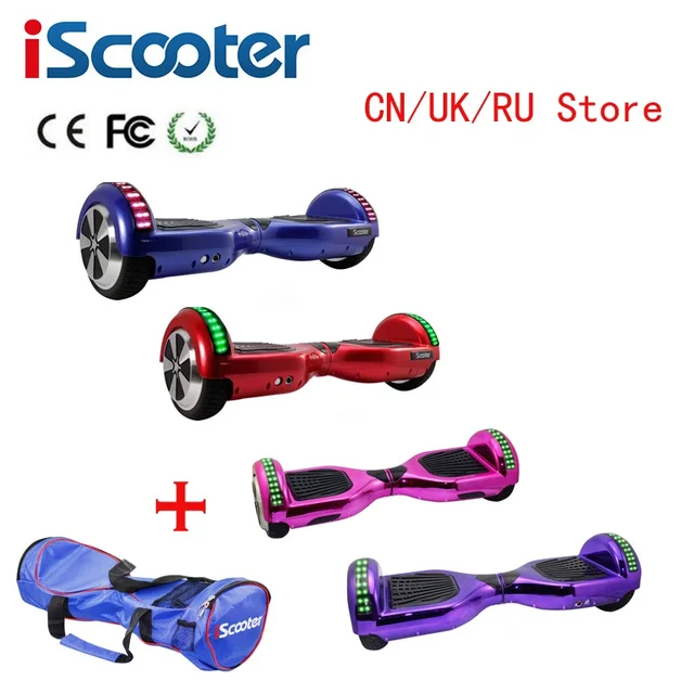 IScooter 6,5 дюймов Ховербордов балансируя Электрический скейтборд за бортом мини Скайуокер стоя