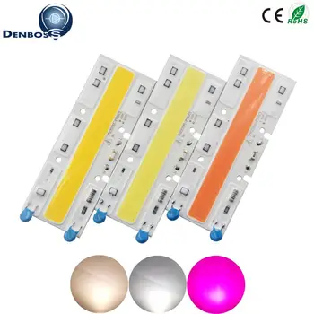 

Driverless AC 220V 50w 110x40mm led cob chip diode warm white full spectrum 380-840nm for flood light plant grow COB LED strip