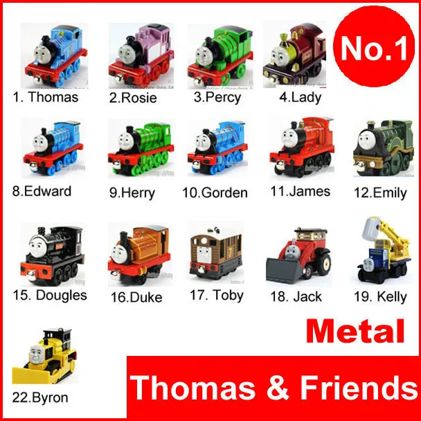 NEW 5Pcs/Lot thomas and friends trains set/ diecast metal tomas train