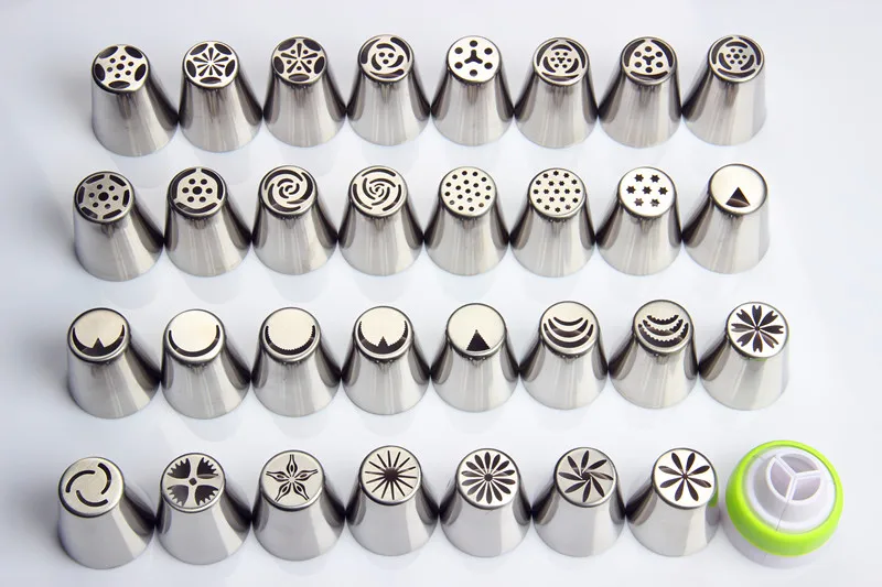 31 Models Boquillas Rusas De Pasteleria Russia Nozzle DIY Pastry Tips Russian Tulip Stainless Steel Icing Piping Tips 3.7*4.3cm