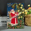 Plaque de noël, panneaux métalliques Vintage en étain, plaques décoratives de Casino, Bar, café, Pub, affiche d'art avec ange en fer, cadeau de père noël, décor d'intérieur MN37 ► Photo 2/6