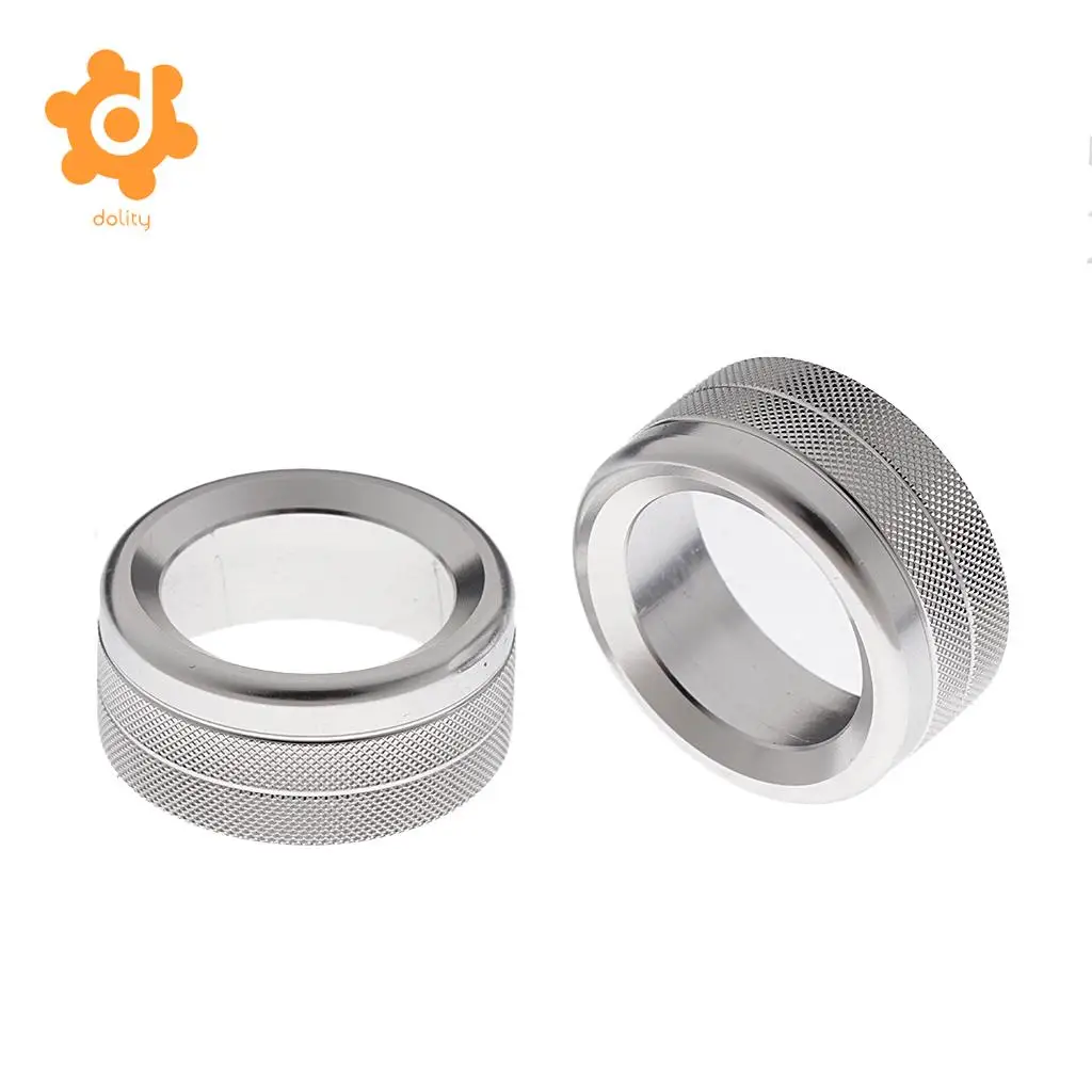 dolity 3 Pieces AC Control Radio Volume Knob Ring Trim for BMW 1 2 3 Series 