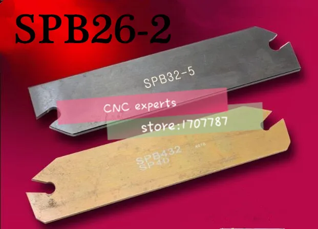 

SPB 26-2 Free Shiping Indexable Part Off Blade 26mm High Parting Blade Suit For SMBB1626/2026/2526,2.0mm width for SP200 Inserts