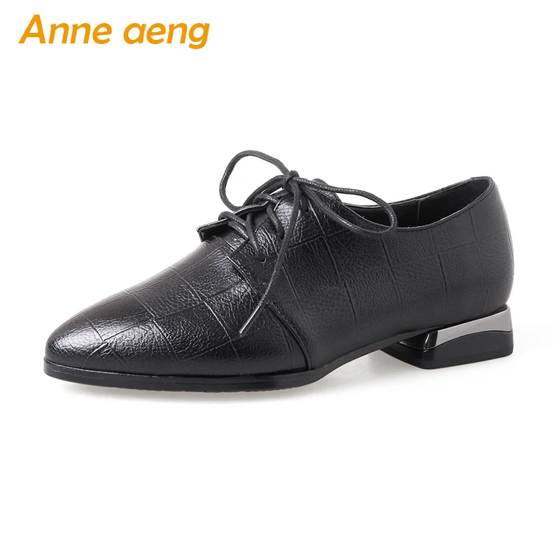 

New Spring/Autumn Women Pumps Low Square Heel Pointed Toe Lace-Up Fashion Sexy Ladies Women Shoes Black Pumps Big Size 33-43
