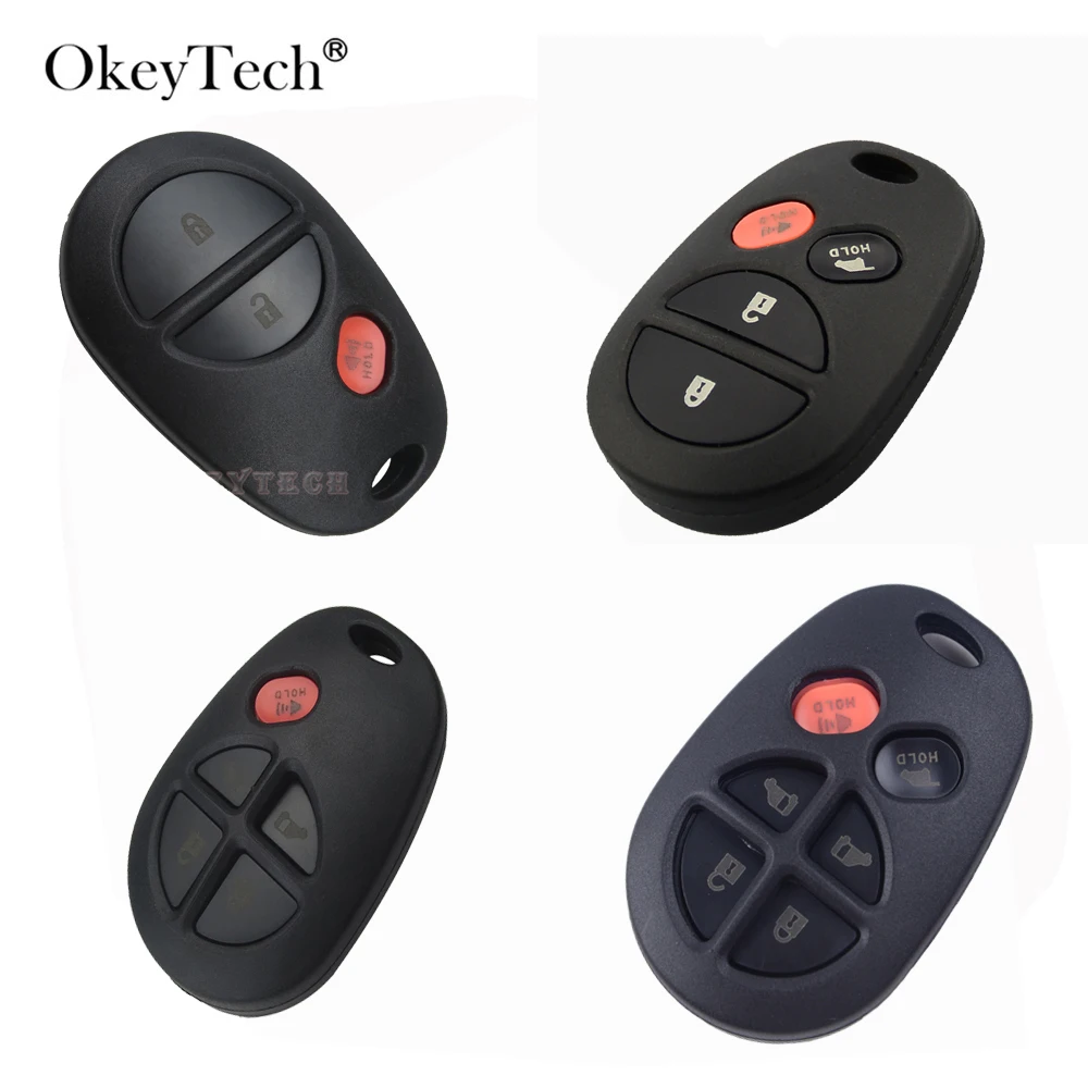 OkeyTech 3/4/5/6 кнопочный автомобильный брелок для Toyota Camry 2007 Rav4 Auris запасной корпус