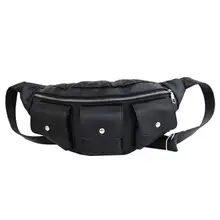 Модная женская сумка в стиле панк, повседневная сумка из искусственной кожи с цепочкой, сумки на плечо, нагрудные сумки на молнии, нагрудная сумка для путешествий, поясная сумка