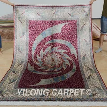 Yilong 5'x7. 5' традиционные шелковые красный ковер ручной работы, изысканные Тебриз и персидский ковер(0806