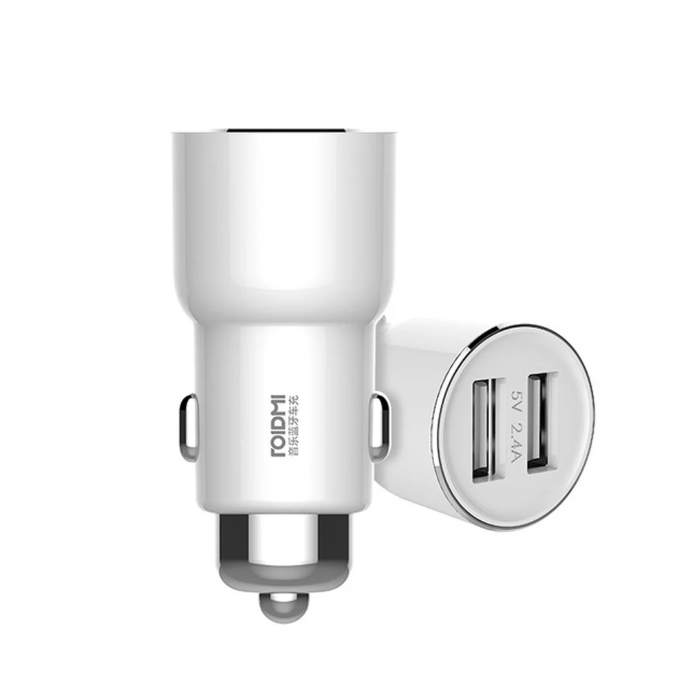Xiaomi Original ROIDMI 3S Bluetooth Car Charger 5V 3.4A Smart APP Car Charger Music FM Player For iOS & Android Quick charger Xiaomi Original ROIDMI 3S Bluetooth Car Charger 5V 3.4A Smart APP Car Charger Music FM Player For iOS & Android Quick charger